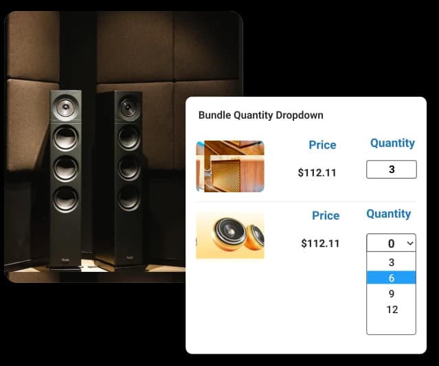 Bundle Quantity for Product Variants screenshot