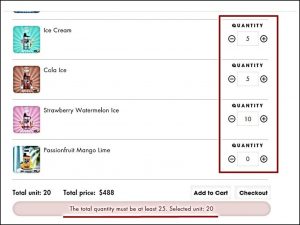 Adding Multiple variants with MOQ at MultiVariants - Bulk Order app