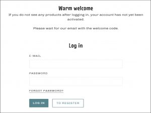 password protected store front at Shopify