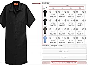 Bulk Order with multiple Variants in MultiVariants - Bulk Order App