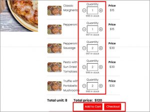 easy one click add to cart with MultiVariants