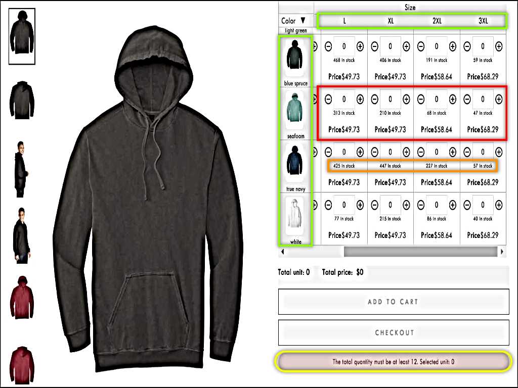 MultiVariants Bulk Order App Using Different Price Per Variant For Demand Based Pricing