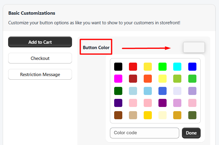 New upgrade of Button color customization