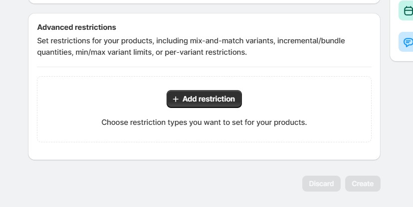 order quantity limits for product variants - MultiVariants Add Restriction