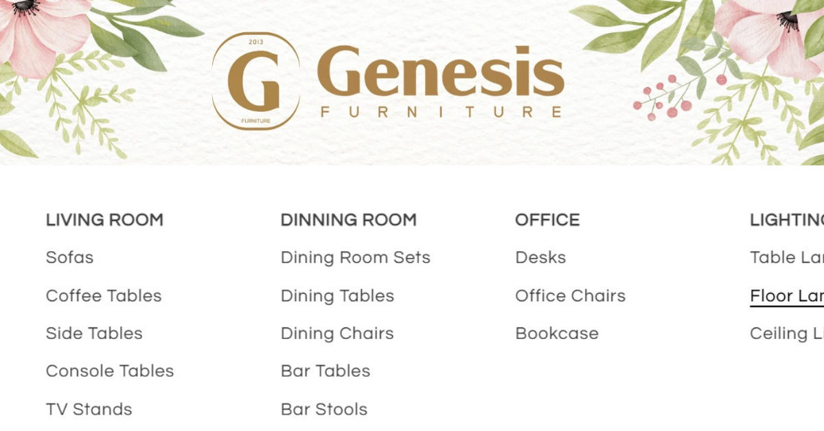 Genesis Furniture Feature Image