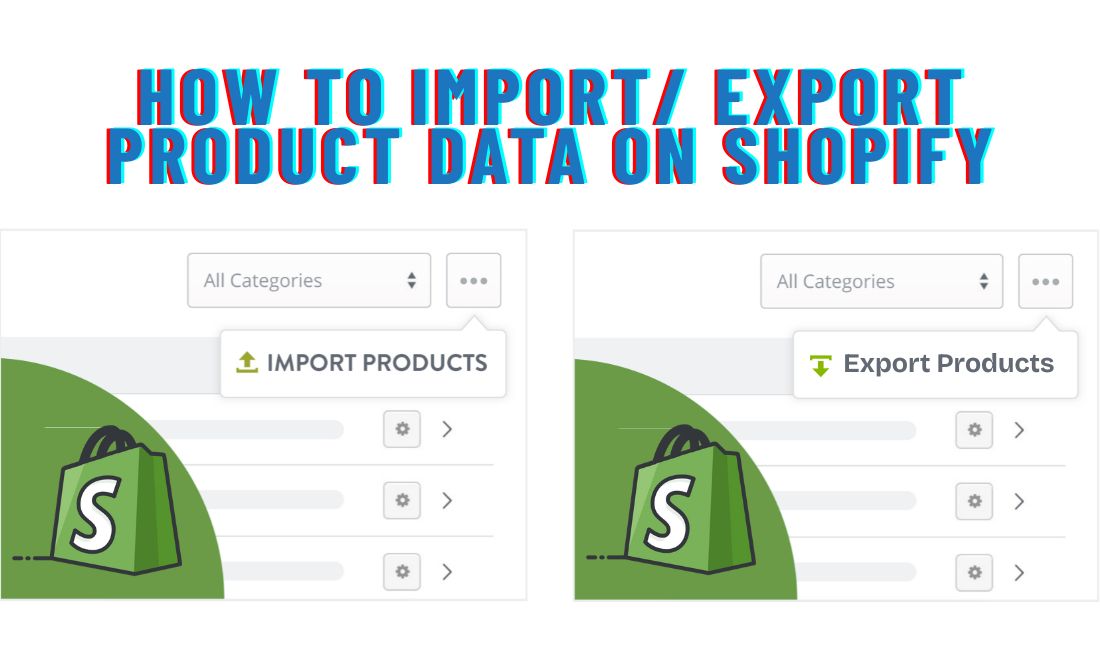 How to bulk import-export product data on Shopify