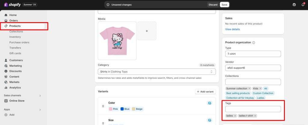 shopify product tags seo - tags