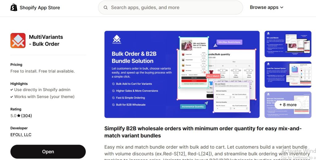 MOQ rules for skincare - MultiVariants Shopify App Store