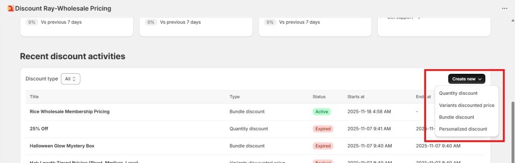 b2b wholesale apps - DiscountRay discount options