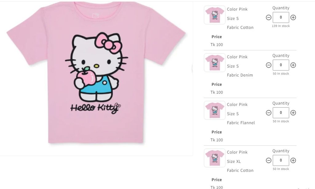 shopify minimum order quantity - Kitty item after MultiVariants