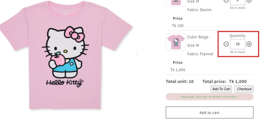 shopify minimum order quantity - Kitty item max live