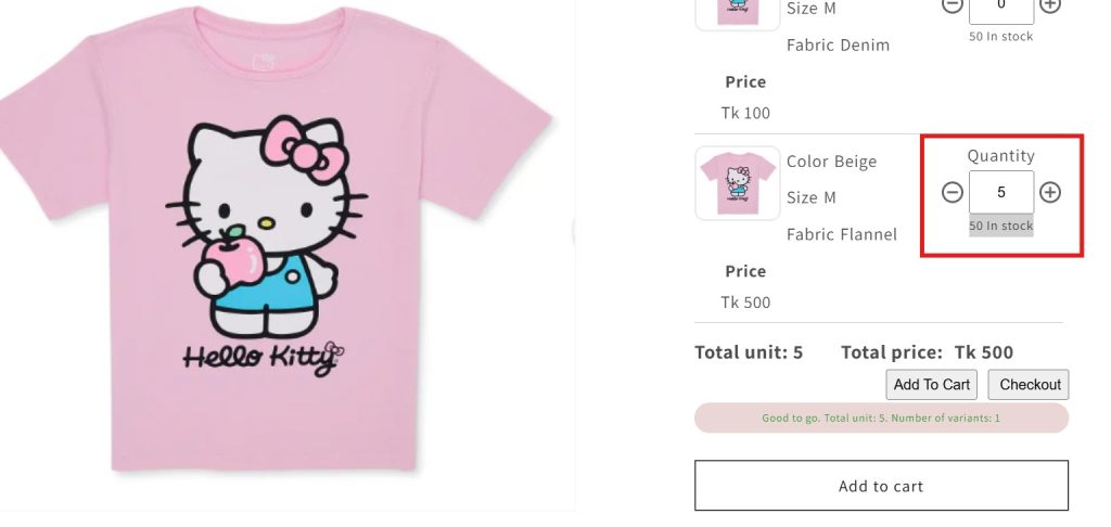 shopify minimum order quantity - Kitty item min live