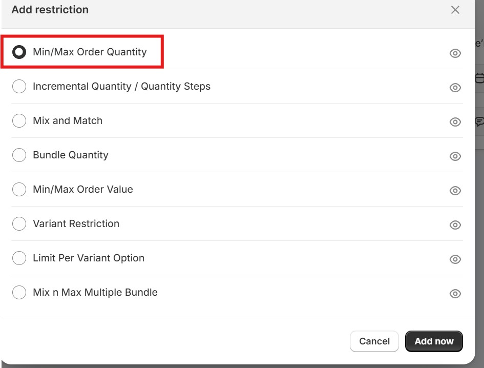shopify minimum order quantity - MultiVariants MOQ