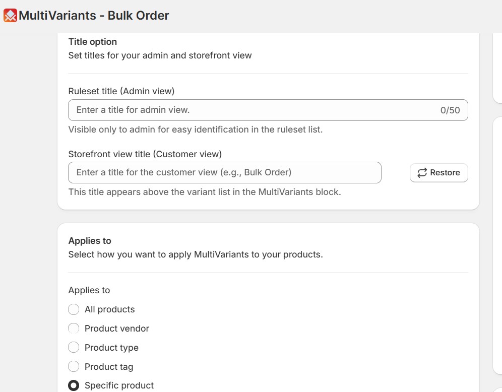 christmas bulk - MultiVariants basic info