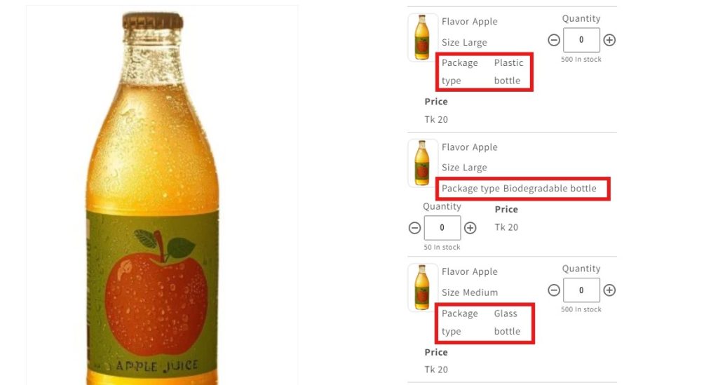 shopify bulk order apps - multivariants juice 
