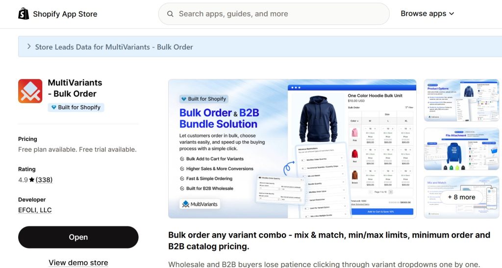 Shopify Apps For High-Volume Orders - MultiVariants