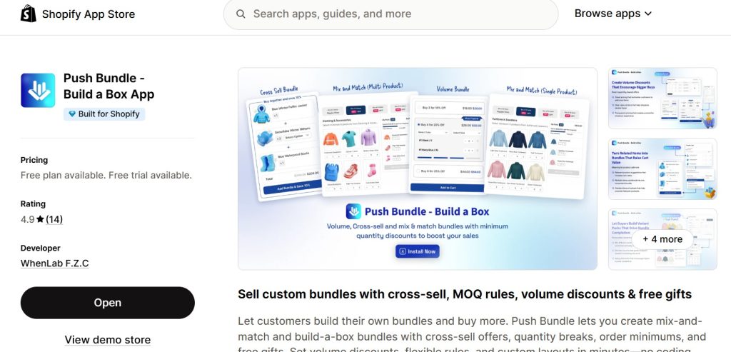 best shopify apps for selling t-shirts - pushbundle