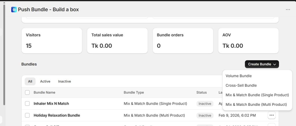 best shopify apps for selling t-shirts - pushbundle options