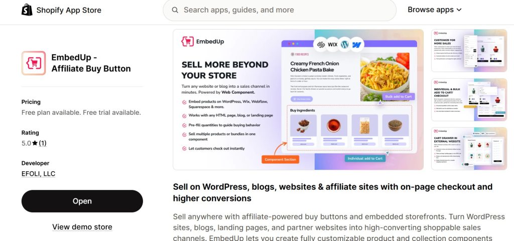 Best Shopify Apps for Makeup Stores - embedup on shopify app store