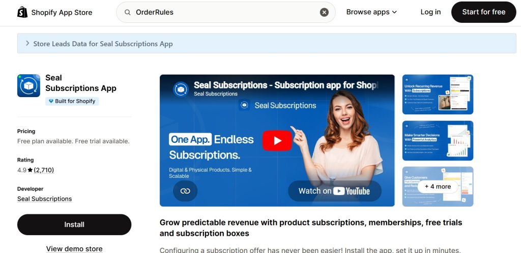 Best Shopify Apps for Makeup Stores - seal on shopify app store (2)
