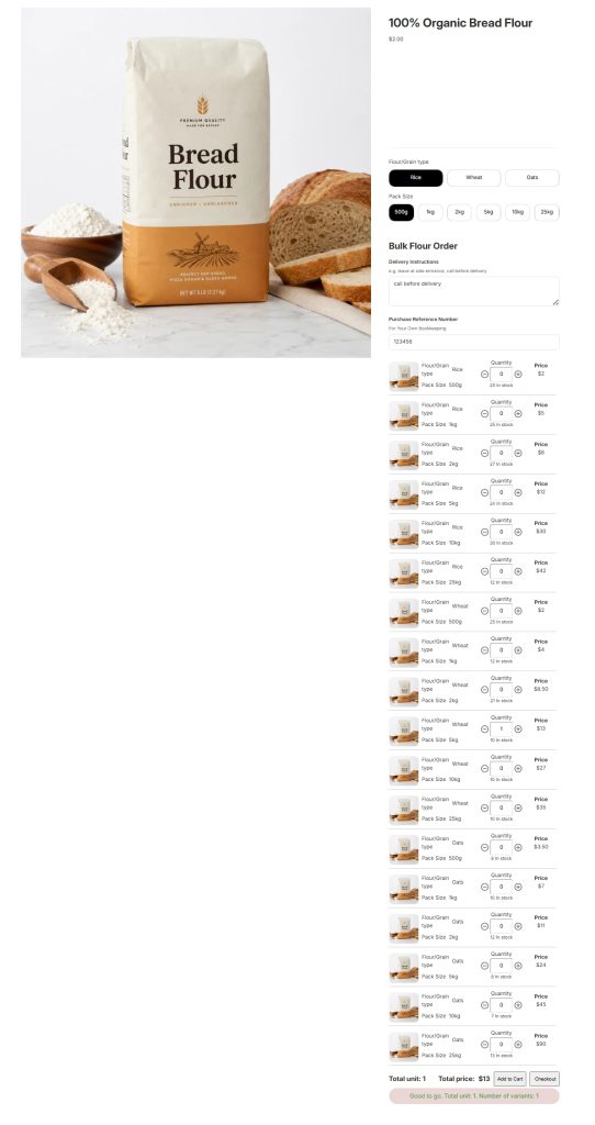 after adding the product, the "Add to Cart" and "Checkout" button are active 