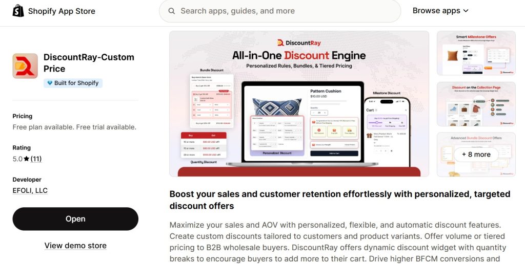 best Shopify apps for fitness accessories store - discountray on shopify app store