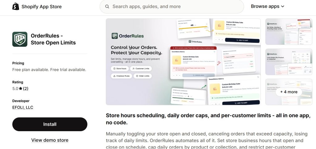 best Shopify apps for fitness accessories store - orderrules on shopify app store